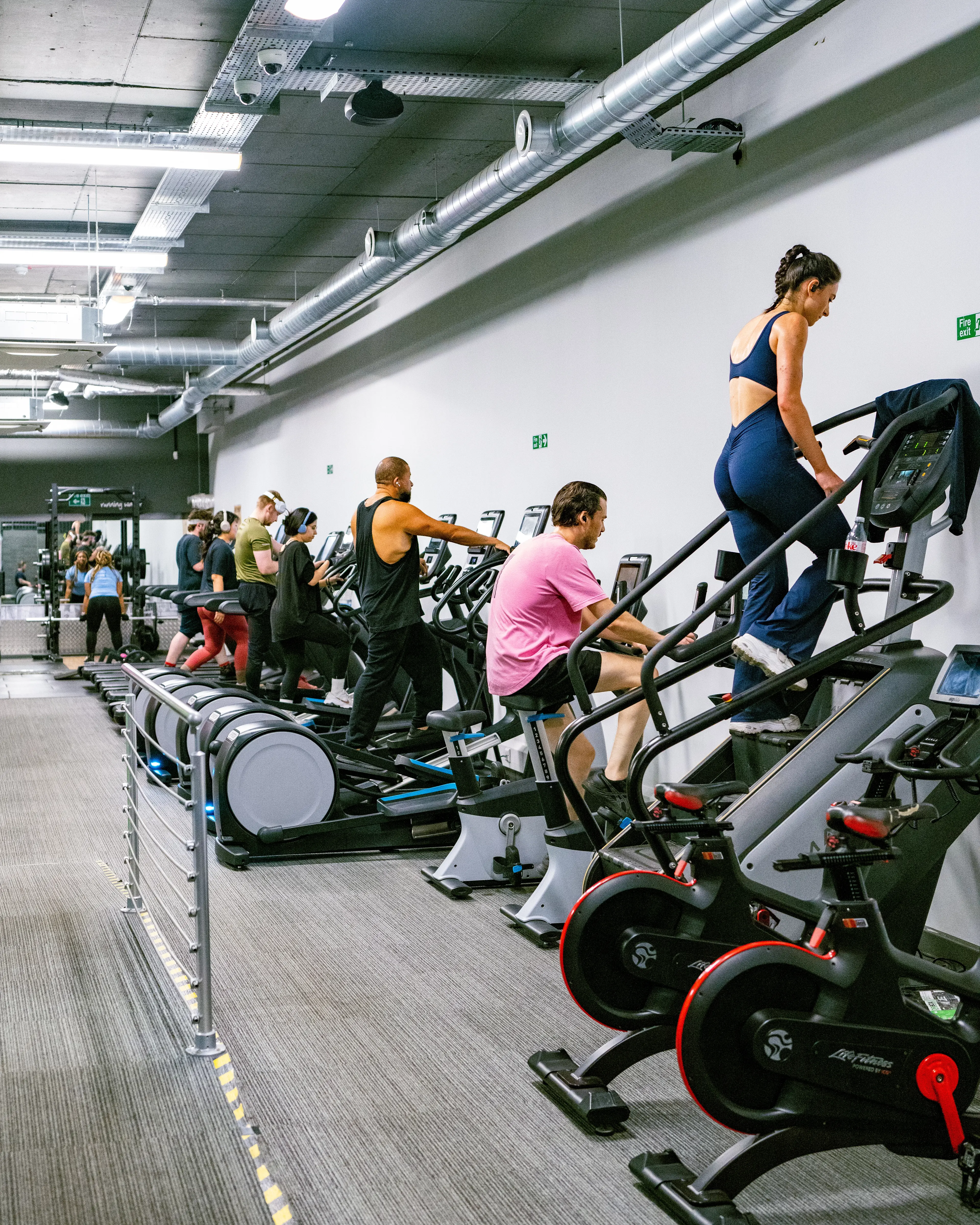 Members working out in the vibrant Energie Fitness Archway gym.